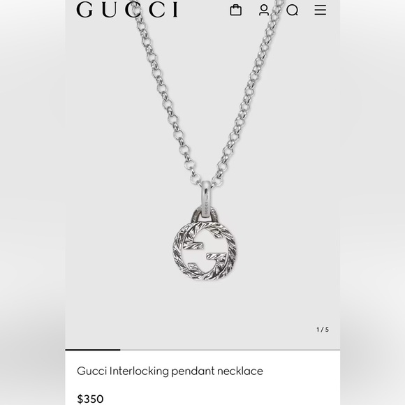Gucci Interlocking G Necklace - Picture 1 of 9
